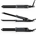 xtava 2-in-1 Magic Wand (Onyx) - Straighten or Curl Your Hair to Perfection with One Multi-Functional Travel Tool - Lightweight, Compact Design with Ceramic Plates for Easy Styling
