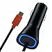 New Samsung Galaxy S8 S8+ Note 8 S9 S9+ Motorola Droid Z/Z Force/Z Play Type C USB-C Rapid Fast Car Charger - Pixel/Pixel XL LG G5 V10 V20 5v/2.4a Blue LED - QuickCharge 2.0
