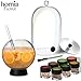 Smoking Gun Accessory Set, 11 PCS, Food Smoke Infuser Accessories - Disk Lid and Cocktail Ball Glass with Straw for Drink Smoker, Dome for Cold Smoke, Smoking Cloche for Drinks, 7 Flavors Wood Chips