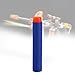 100 Pcs EVA Bullets Sponge Round Head Soft Bullets Refill for N-Strike Compatible Mega Bullet Blaster Kid Toy Gun Blue
