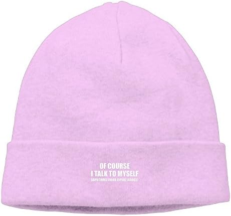 Of Course I Talk To Myself Unisex Fashion Autumn/Winter Knit Cap Hedging Cap Casual Cap Cotton Cap