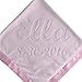 Custom Catch Personalized Baby Blanket, Pink or Blue, Boy or Girl Unisex Gift for Newborn or Infant (Multi-line Text)