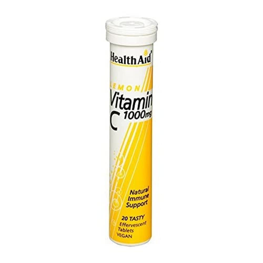HealthAid Vitamin C 1000mg - Effervescent (Lemon Flavour) - 20 Tablets — image 1