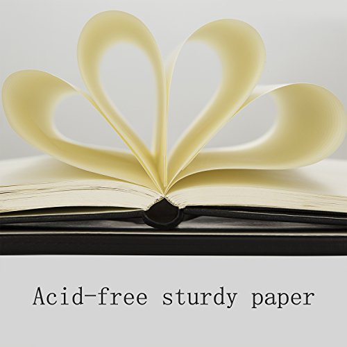 Taotree Classic Notebook Bullet Journal Hard Cover Executive Notebooks with Ruled/Lined A5 Paper and Inner Pocket, Black Smooth Faux Leather, 240 Pages,5.3”×8.3”- 70gsm Premium Paper - Thumbnail 2