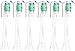 Replacement Brush Heads For Philips Sonicare InterCare HX9004 hx9003 With Hygienic Caps, 6pack, Compatible with Philips Sonicare Flexcare, HealthyWhite, DiamondClean And Other Snap-On Toothbrush Model