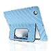Apple iPad 2 iPad 3 iPad 4 Hideaway with Stand Blue Black Gumdrop Cases Silicone Rugged Shock Absorbing Protective Dual Layer Cover Case