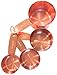 Copper Metal Measuring Cups For Your Rustic & Farmhouse Kitchen Decor, Superior Strength Stainless Steel Core, Beautiful Finish, Baking Supplies, Cooking Tools, A Lovely Gift, Attractively Boxed