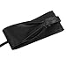 Women's Bowknot Faux Leather Wrap Around Self Tie Obi Cinch Waist Band Boho Belt,Black,One Size