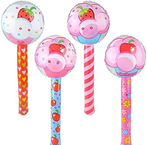 Cupcakes Lollipops Inflates | 6 Pack | Inflatable Party Decorations by ...