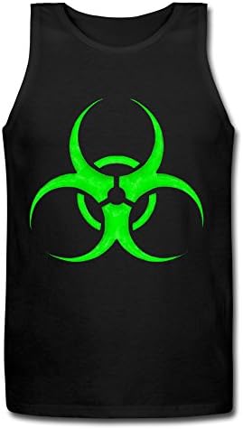 VGeee Men's Biohazard Band Symbol Logo Reunion Tour Black Cotton Tank Top