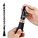 Eastar Bb Clarinet Mouthpiece Kit Black EMP-21C WIND BAND Series with Ligature, Mouthpiece Cushion, Clarinet Reeds 2.5 and Cap