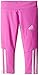 adidas Little Girls' Performance Tight Legging, Bright Purple, 6X