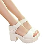 Womail Open Peep Toe Platform Gladiator Sandals Chunky Shoes for Women