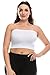 Kurve Plus Size The Excellent Stretchy Tube Top (1XL-3XL) -Made in USA- (1XL-3XL, White)
