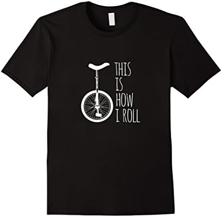 Mens How I Roll Unicycle T-Shirt XL Black