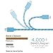 Micro USB Cable Braided, Pofesun 5 Pack High Speed Micro USB 2.0 Cable Fast Charging Nylon Braided Android Charger Cord Compatible Samsung,Kindle,Tablet,HTC,PS4(Blue,Red,Green,Orange,Dark Green)