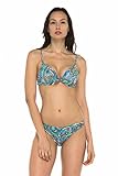 Private Island Hawaii Women UV Rash Guard Push Up Padded Bra Bikini Top, UPF50+ Outdoor Yoga