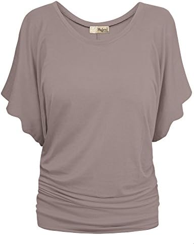 Hybrid & CompanyWomens Super Comfy Boat Neck Dolman Top Shirt