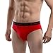 ETERNAL CENTURY Mens Underwear Soft Cotton Full-Cut Briefs (4-Pack) Stripe Medium