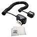 TTL Off Camera Shoe Cord for Canon SL1 T5 T3 T6s T6i T5i T4i T3i T2i T1i XS 60D 70D 7D 6D 5D Mark II 5D Mark III Cameras W/Any Canon 600EX RT 600EX 580EX I II 430EX I II 320EX 270EX 220EX Flash