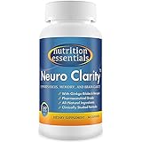 #1 Brain Function Booster Nootropic - Super Ginkgo Biloba complex with St John's Wort & Bacopin - Supports Mental clarity, Focus, Memory & more - 100% Moneyback Guarantee (1 Mo. Supply/1 Bottle)