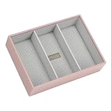 Stackers Blossom Pink Classic Deep 3 Section jewelry box
