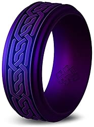 Knot Theory Celtic Silicone Ring for Men - Cosmic