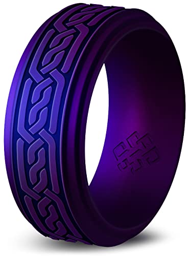 Knot Theory Celtic Silicone Ring for Men - Cosmic