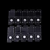 10 Sets Makeup Cosmetic Empty Aluminum Eyeshadow Eye Shadow Pigment Pans Palette Case by Team-Management