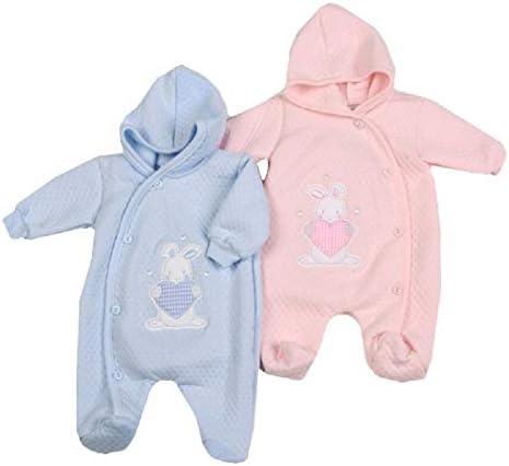 Aardvark quilted all-in-one Low birth weight premature baby boy girl. To fit sizes 3-5 lbs 5-8 lbs Newborn. Available in pink or blue