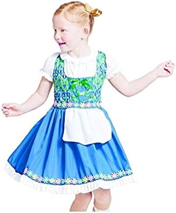 Onceuponasale 2T-3T Girls German Dirndl Dress Halloween Costume Dress Up Play Oktoberfest