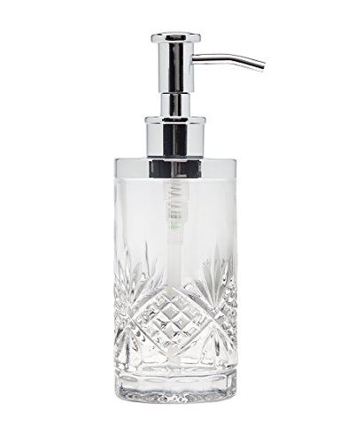 Godinger Silver Art Dublin Non-leaded Crystal Bathroom Vanity Lotion Dispenser Pump