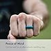 Enso Rings Hammered Stackable Silicone Ring | Premium Fashion Forward Silicone Ring | Hypoallergenic Medical Grade Silicone | Commit To What You Love