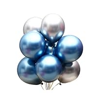 Juland 50 PCS Metallic Party Balloons Glossy Metal Pearl Latex Balloons 12