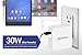 Tenergy 30W 2 Port Adaptive Fast USB Wall Charger Qualcomm Quick Charge 2.0 Smart Detect - Galaxy S6 / Edge / Plus, Note 5 / 4, LG G4, HTC One M8 / M9, Nexus 6, iPad, iPhone & More (White)