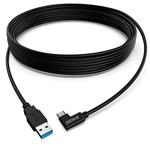 Oculus Quest 2 Link Cable 16 ft ZEEXUS USB A to USB C Cable Compatible with Meta Quest