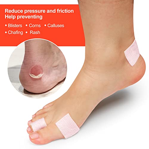 Moleskin Padding Blister Tape for Feet Sumifun 25 Sheets Moleskin Pads for Blisters Adhesive