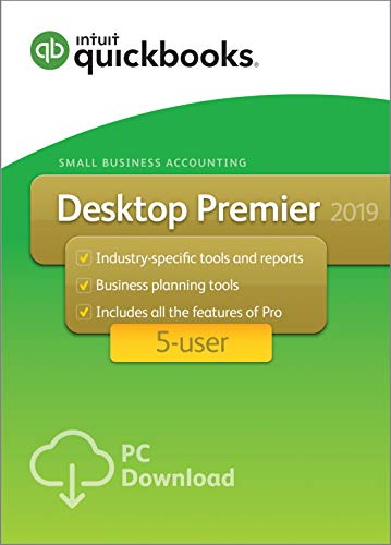 QuickBooks Desktop Premier 2019, 5 User [PC Download]
