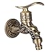 Wall Mount Faucet Kitchen Sink Faucet Bathroom Sink Faucet Antique Brass Single Handle Water Tap for Washing Machine G1/2