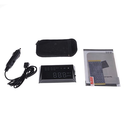 NikoMaku Heads Up Display For Car HUD, HBX-70 GPS Speedometer, Overspeed Alarm, Display Km/h MPH, Automatic Brightness, Windshield Project for All Vehicles - Thumbnail 5
