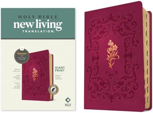 NLT Personal Size Giant Print Bible, Filament Enabled (LeatherLike