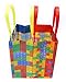 Tiny Mills Building Blocks Brick Party Favor Bags Treat Bags with Handles Birthday Party Goody Bags Candy Bags Pack of 12