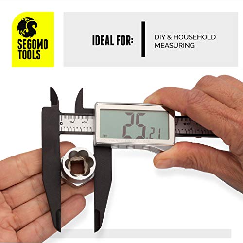 Segomo Basics 8 Inch Deep Jaws Electronic Digital Calipers Inch