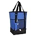 2 in 1 Shopping Bag Tote with Insulated Cooler and Coin Pouch for Beach, Picnic, Blue 20-23L