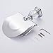AUSWIND Modern Chrome Crystal Mental Bathroom Accessories Hardware Sets Wall Mounted 4 Pieces (Towel bar/Towel Hook/Towel Ring/Toilet Paper Holder)