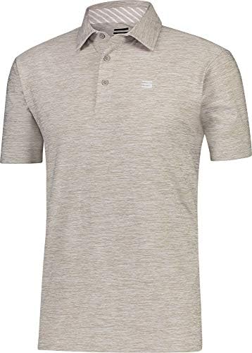 Three Sixty SixGolf Shirts for Men - Dry Fit Short-Sleeve Polo, Athletic Casual Collared T-Shirt
