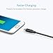 [2-Pack] Anker Powerline Micro USB (4 Inches) - Durable Charging Cable, with Aramid Fiber and 5000+ Bend Lifespan for Samsung, Nexus, LG, Motorola, Android Smartphones and More (Gray)