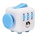FidgetKool 1pcs Pressure Relief Fidget Toys Dice Cube Relieves Stress and Anxiety for Children and Adults Add and ADHD Toys Gifts White and Blue