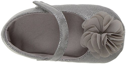 Baby Deer Girls' 02-4746 Mary Jane Flat, Silver, 3 Child US Infant