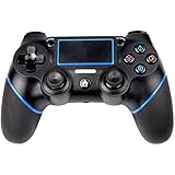 PS4 Controller,Bluetooth Gamepad Wireless PS4 Controller Six Axies DualShock 4 for Playstation 4, Touch Panel with Dual Vibration Game Remote Control Joystick.